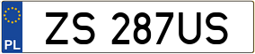 Trailer License Plate